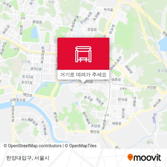 한양대입구 지도