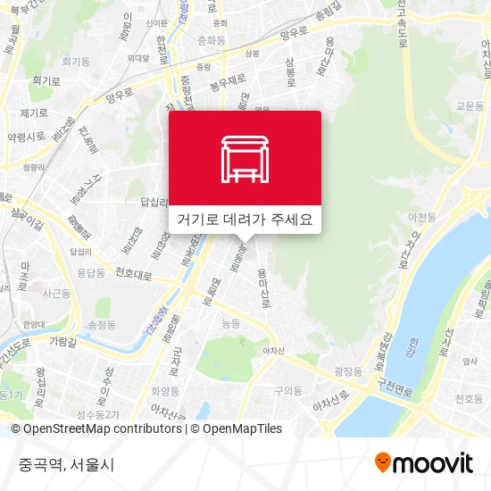중곡역 지도
