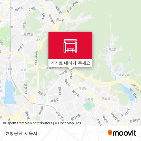 효행공원 지도