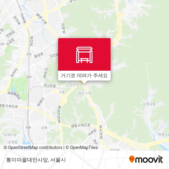 통미마을대안사앞 지도