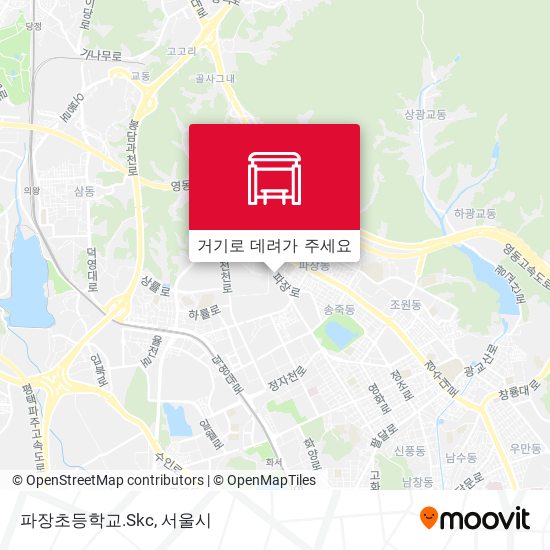 파장초등학교.Skc 지도