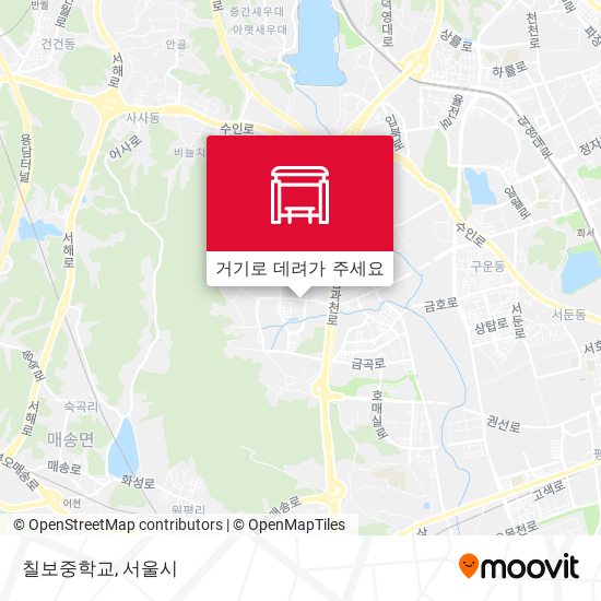칠보중학교 지도