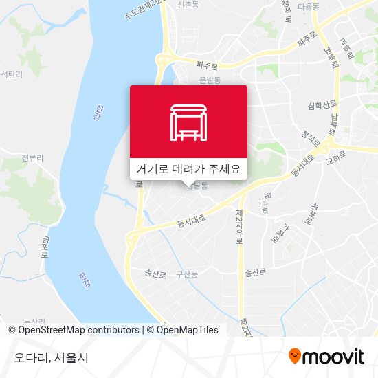 오다리 지도