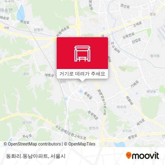동화리.동남아파트 지도