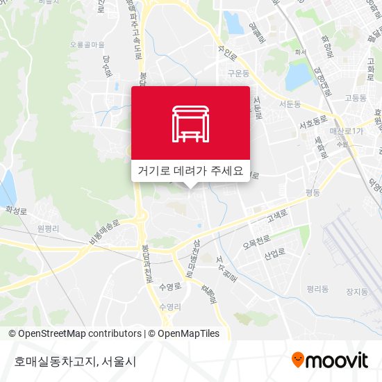 호매실동차고지 지도