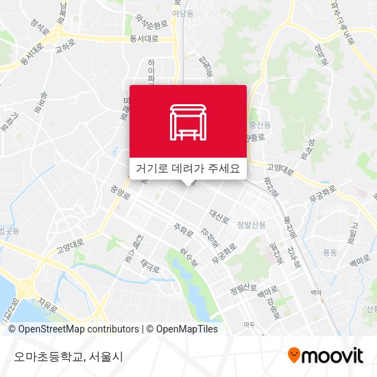 오마초등학교 지도