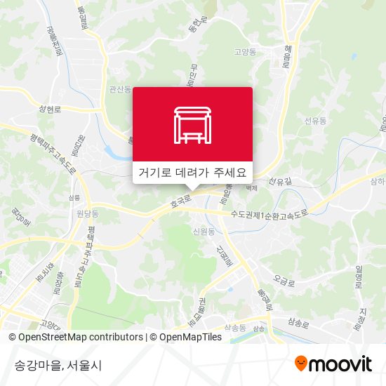 송강마을 지도