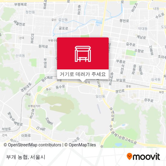 부개 농협 지도