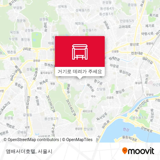 앰배서더호텔 지도