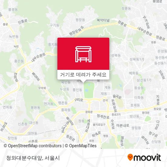 청와대분수대앞 지도