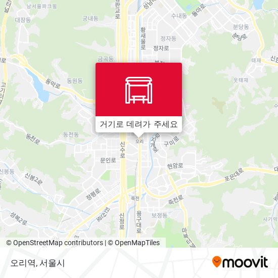 오리역 지도