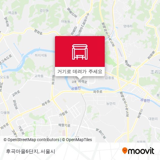 후곡마을6단지 지도