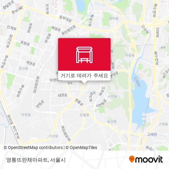 영통뜨란채아파트 지도