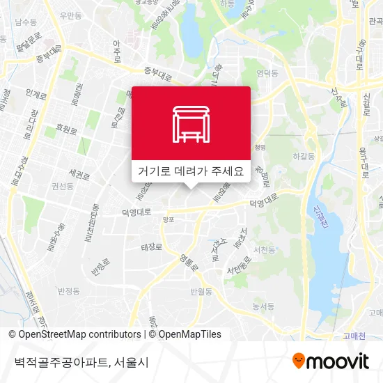 벽적골주공아파트 지도