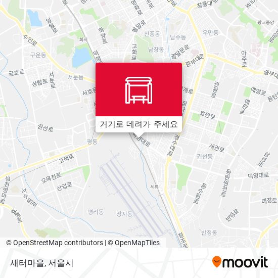 새터마을 지도