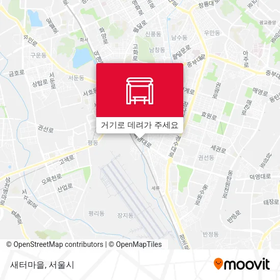 새터마을 지도