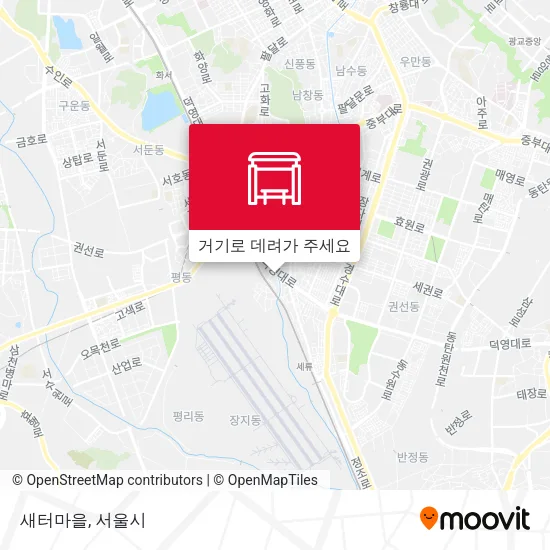 새터마을 지도