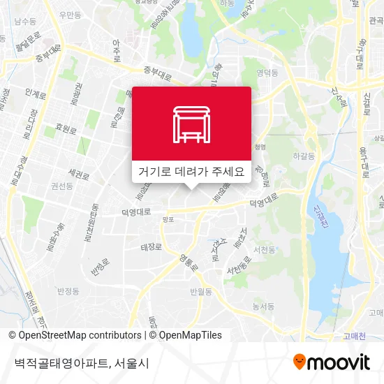 벽적골태영아파트 지도