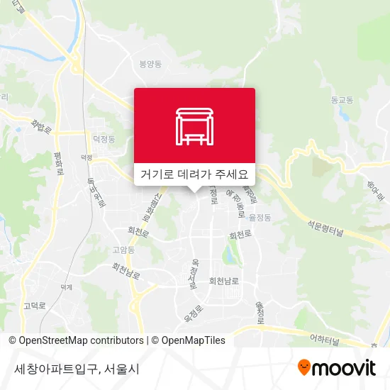 세창아파트입구 지도