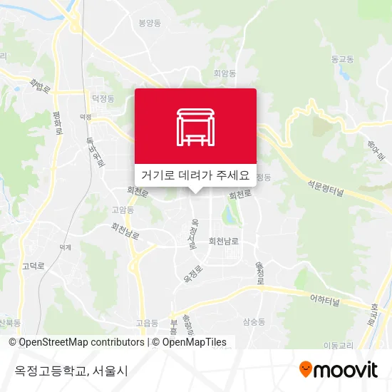 옥정고등학교 지도
