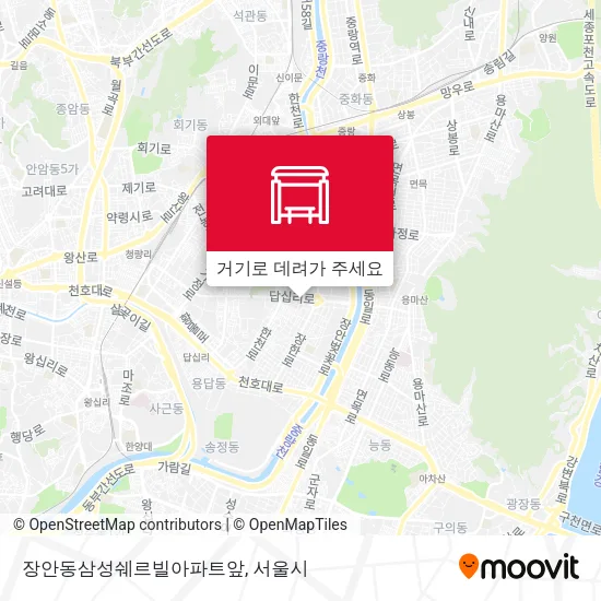 장안동삼성쉐르빌아파트앞 지도