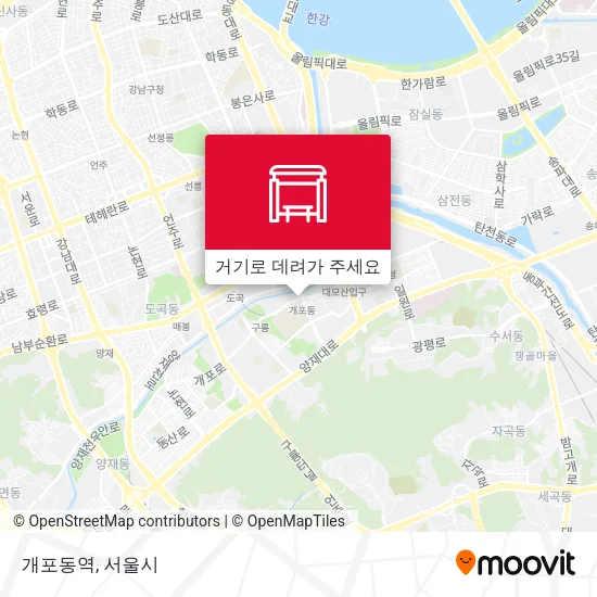 개포동역 지도