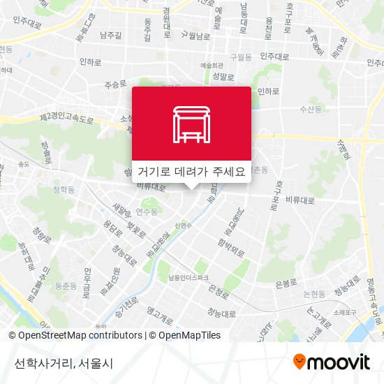 선학사거리 지도