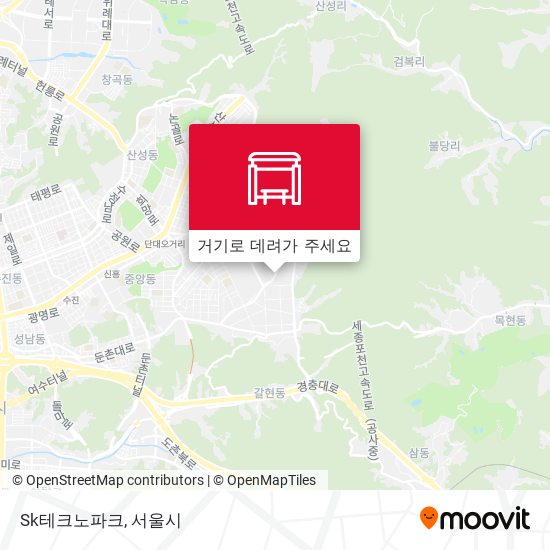 Sk테크노파크 지도