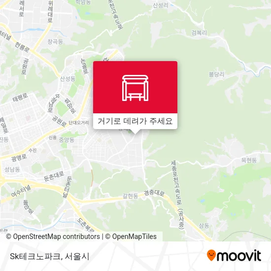 Sk테크노파크 지도