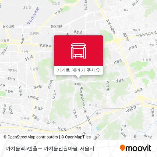 까치울역5번출구.까치울전원마을 지도