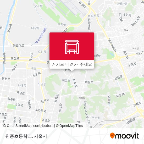 원종초등학교 지도