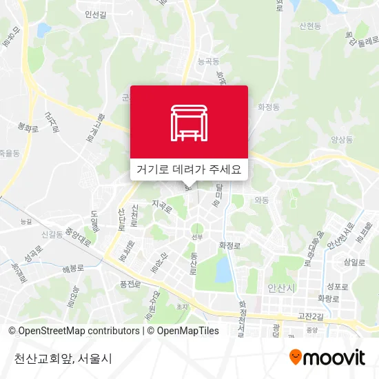 천산교회앞 지도