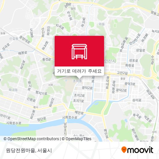 원당전원마을 지도