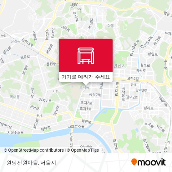 원당전원마을 지도