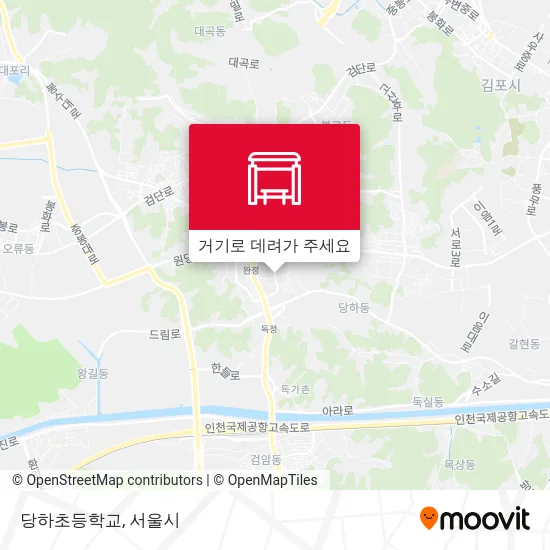 당하초등학교 지도
