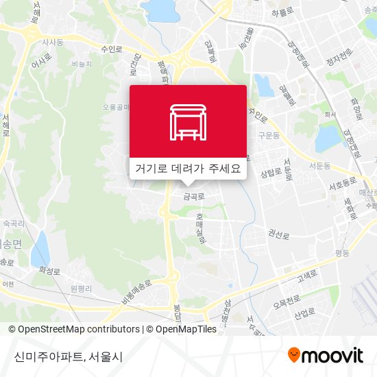 신미주아파트 지도