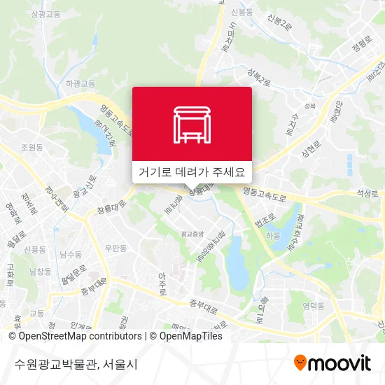 수원광교박물관 지도