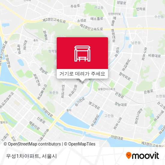 우성1차아파트 지도