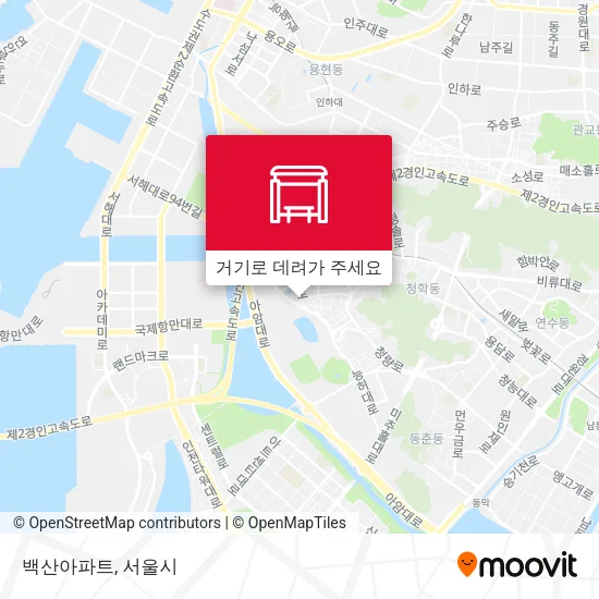 백산아파트 지도