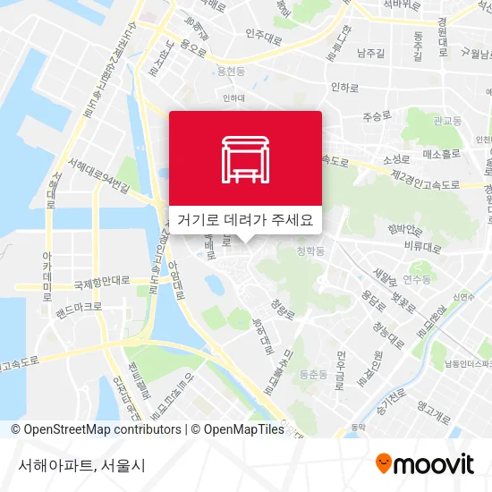 서해아파트 지도