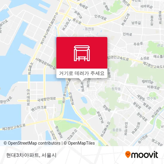 현대3차아파트 지도