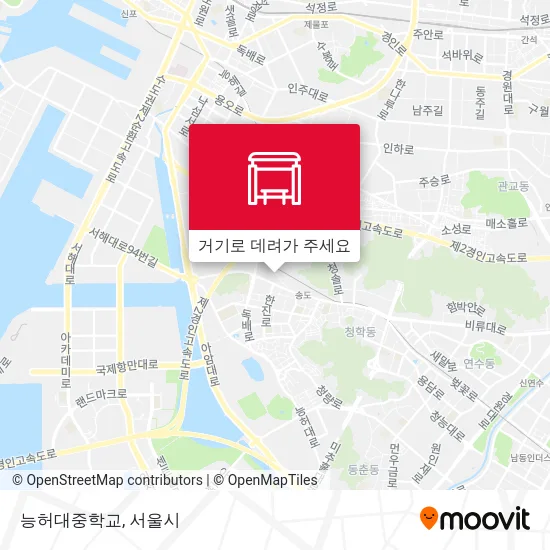 능허대중학교 지도
