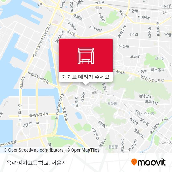 옥련여자고등학교 지도