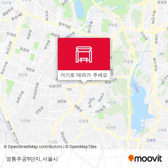 영통주공9단지 지도