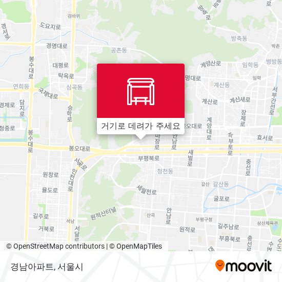 경남아파트 지도