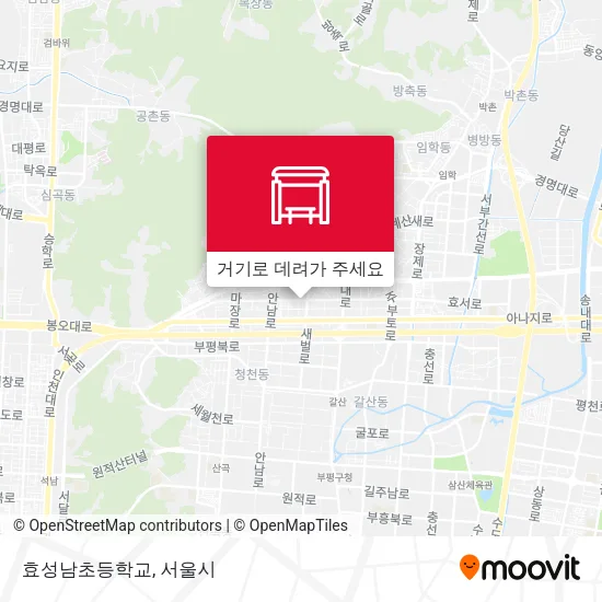 효성남초등학교 지도