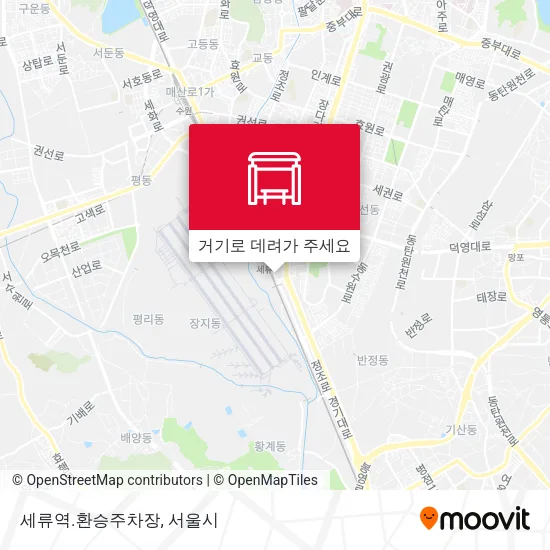 세류역.환승주차장 지도