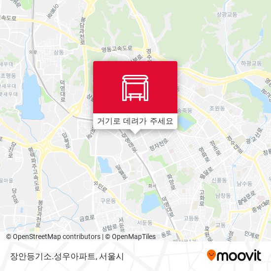 장안등기소.성우아파트 지도