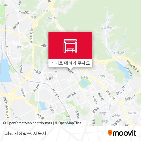 파장시장입구 지도