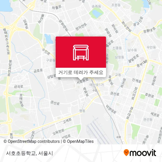 서호초등학교 지도